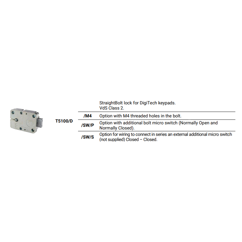 Tecnosicurezza T5100D Tecnosicurezza T5100D